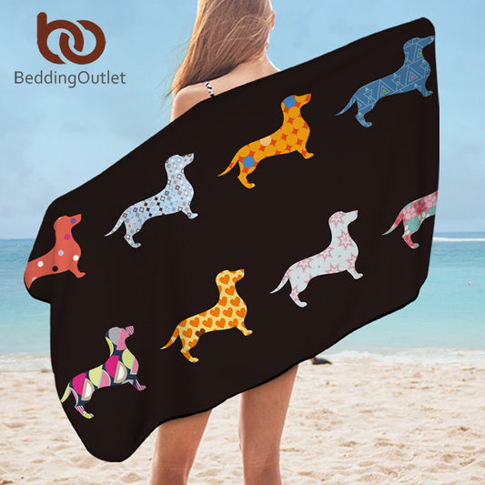 Doxie Beach Towels - Microfiber