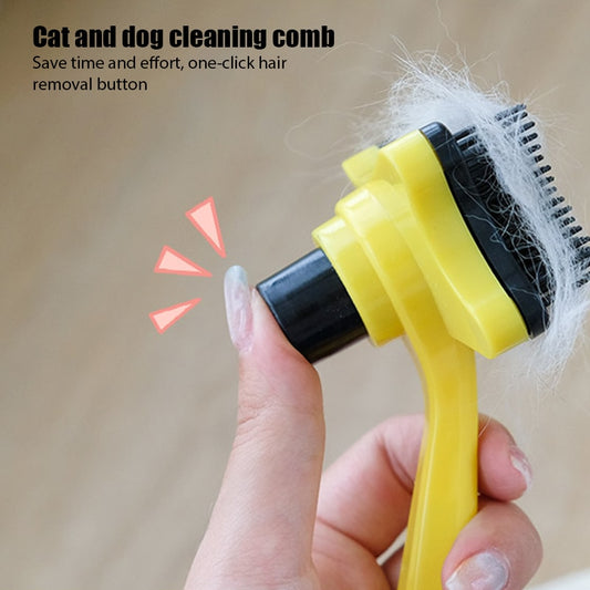 Professional Grooming Brush with Quick Cleaning Feature