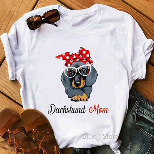 Dachshund Mom and Fun T Shirts
