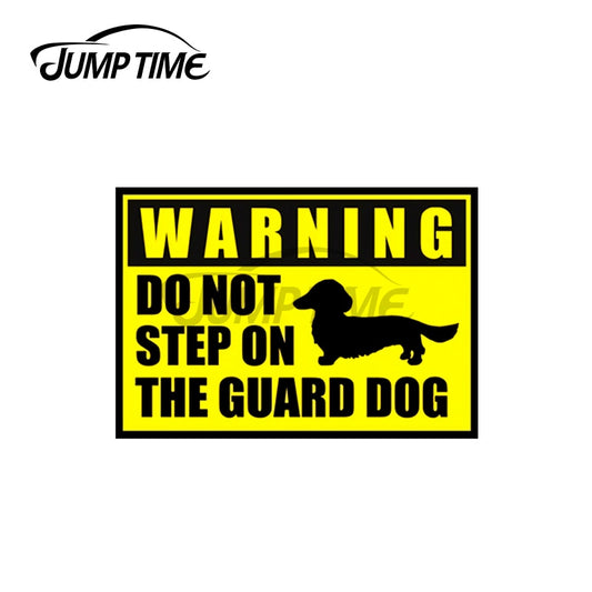 Do Not Step On Guard Dog - Warning Decal