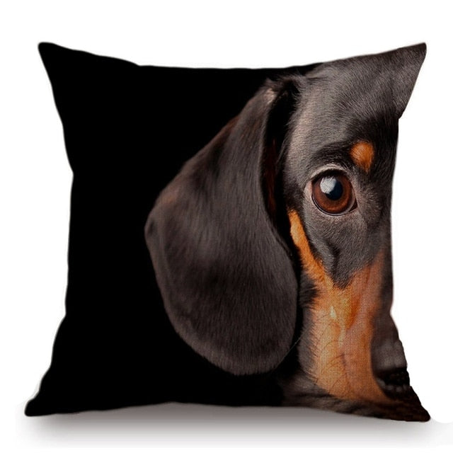18" Square Pillow Covers - Beautiful Dachshund Prints